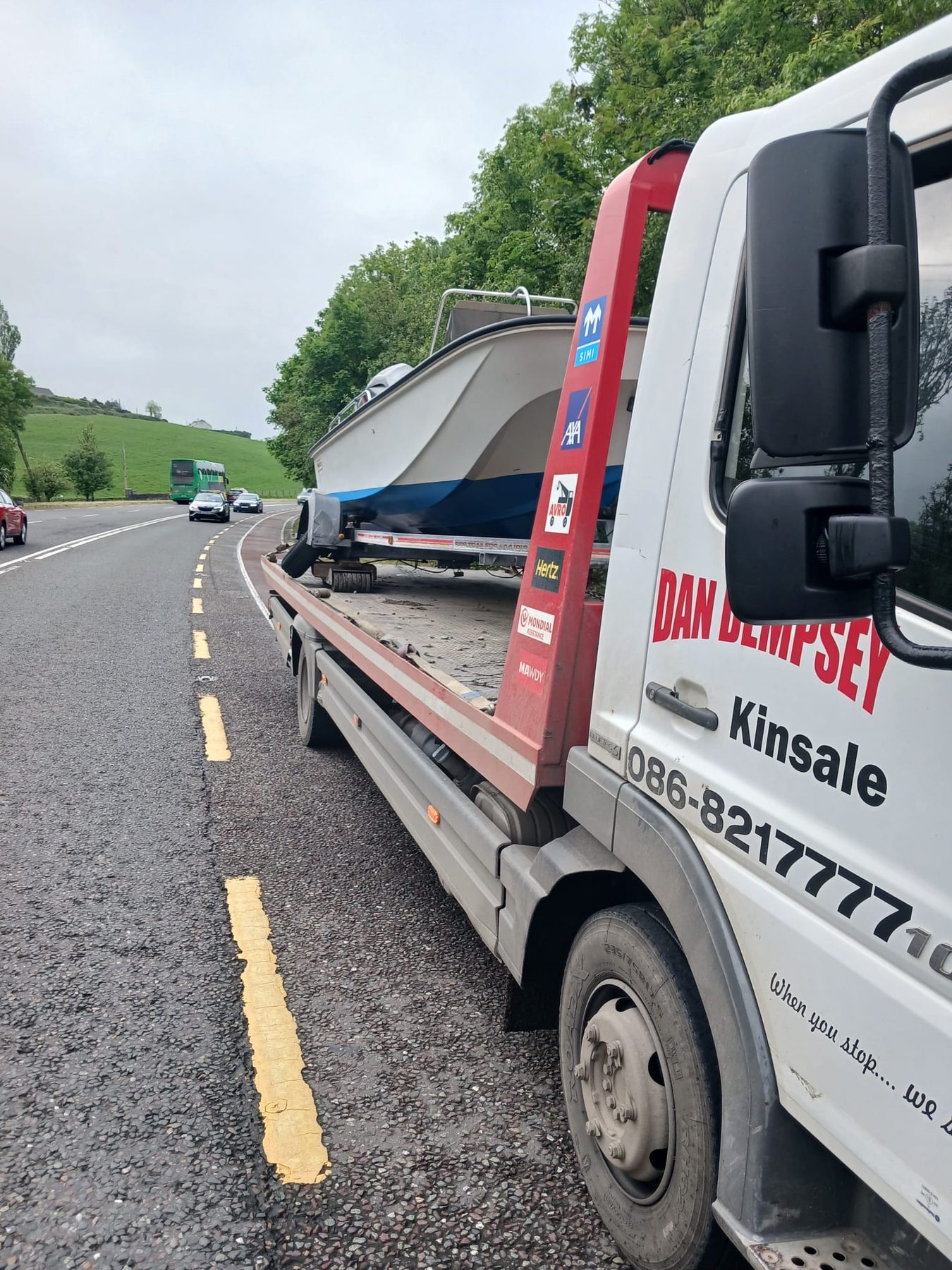 Dan Dempsey Kinsale recovery vehicle and transport work