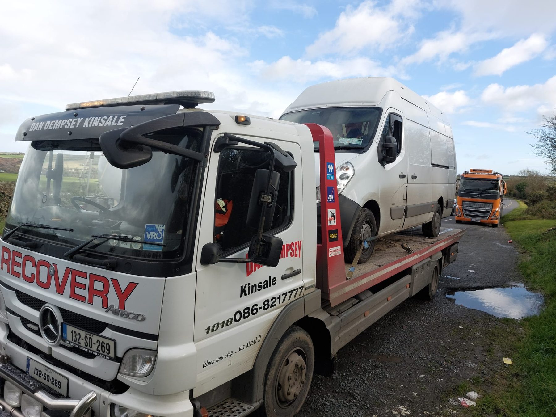 Dan Dempsey Kinsale recovery vehicle and transport work