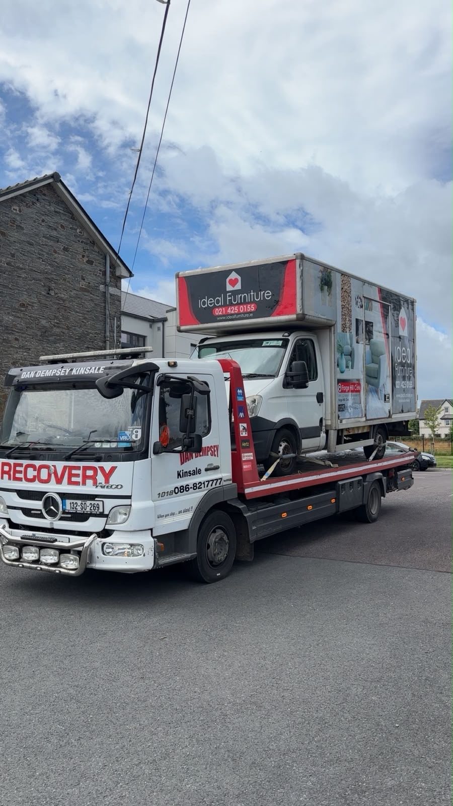 Dan Dempsey Kinsale recovery vehicle and transport work